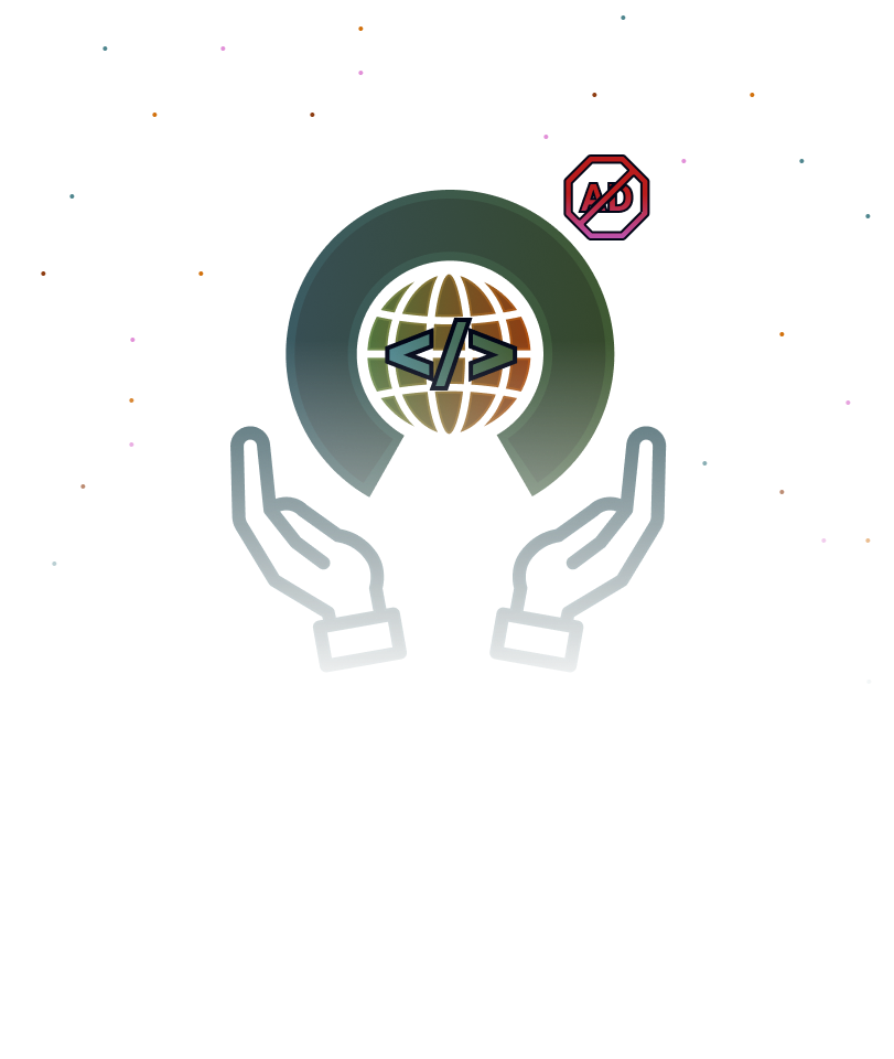 Ad free, nonprofit, and open source